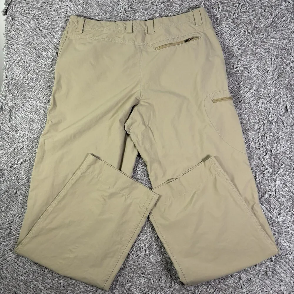 Patagonia Rock Guide Pants Mens 36 Beige Cargo Lightweight Utility Hiking Nature